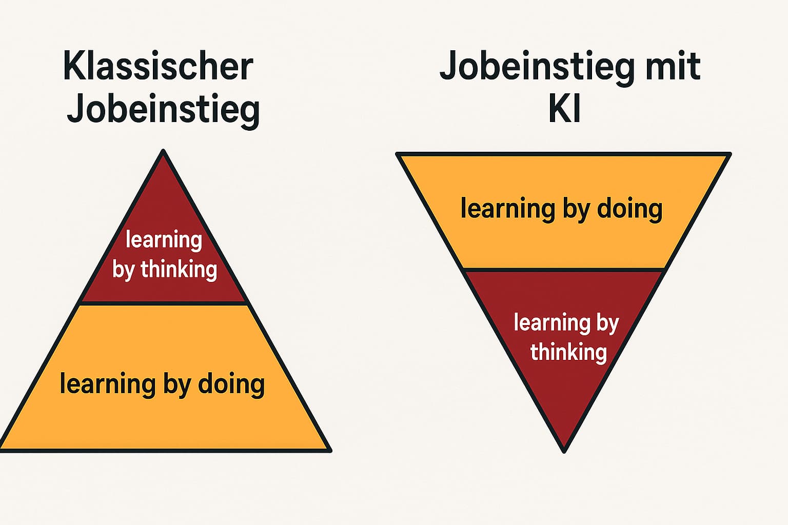 Jobeinstieg klassisch vs. Jobeinstieg mit KI